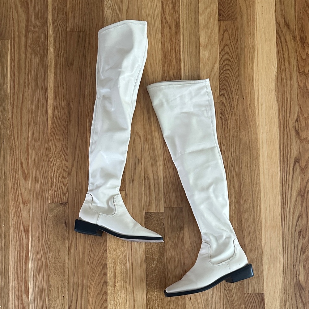 Schutz Guily Up Leather Boots